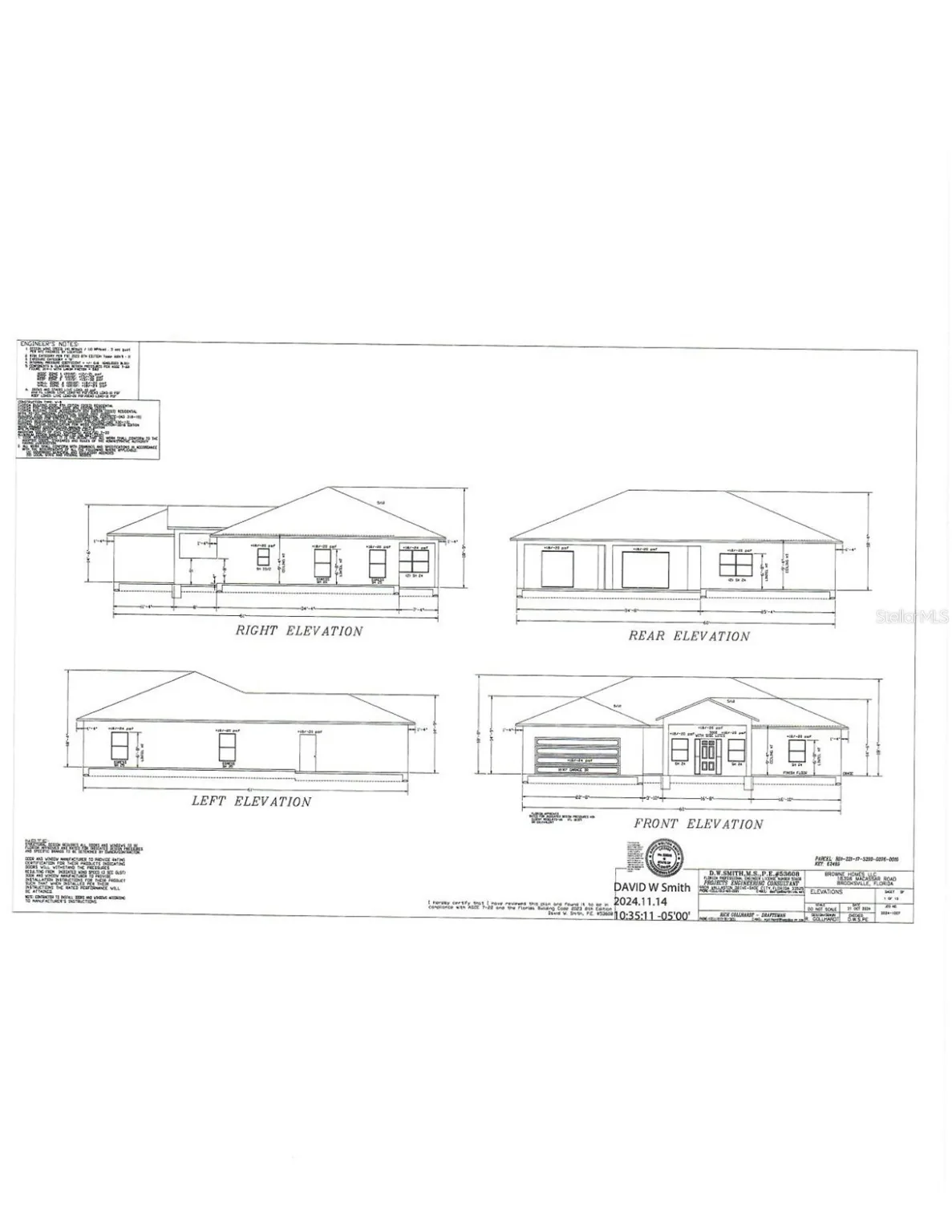 Floor plan for 18396 Macassar Rd